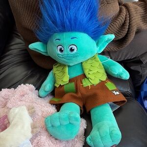 Trolls Blue and Green Stuffed Animal